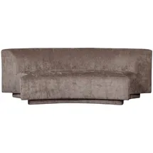 Woood Sofa Popular aus Chenille-Stoff, modernes Design, taupe, bequem gepolstert für 2-3 Personen