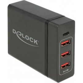 Delock USB-Wandladegerät 63974 Universal Schwarz