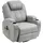 Homcom Relaxsessel Kunstleder 75 x 100 x 90 cm Grau elektrisch mit Massagefunktion