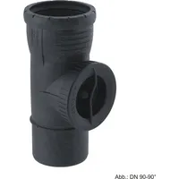 Geberit GE Silent-Pro Reinigungsstück d75 90Gr mit runder Serviceöffnung