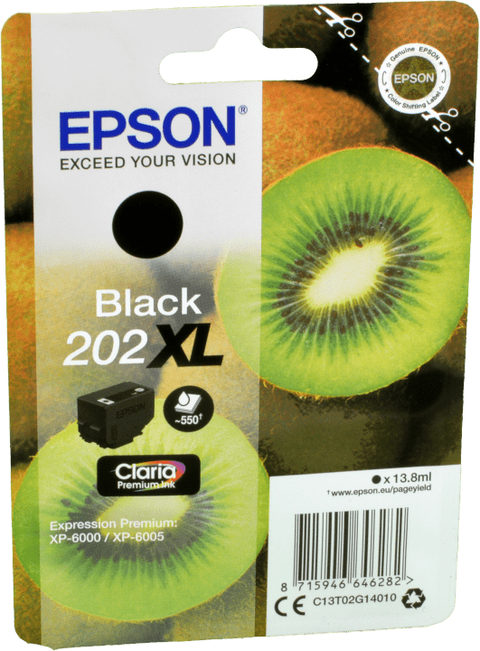 Epson Tinte C13T02G14010  Black 202XL  schwarz