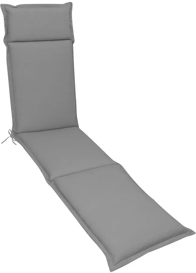 Deckchair-Auflage Unica 190 x 50 cm Stoff Silber