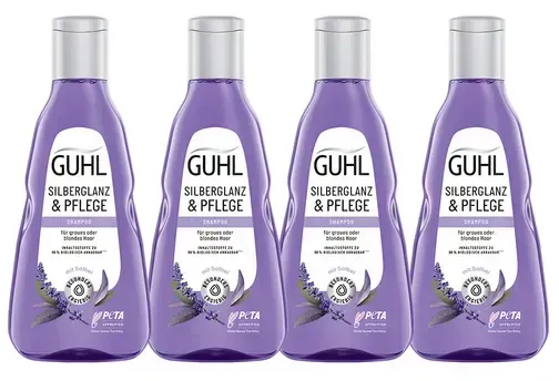 Preisvergleich Produktbild GUHL Shampoo Silberglanz & Pflege 4er-Pack