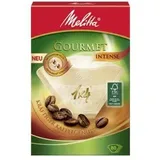 400 x Filtertüten / Kaffeefilter "Melitta Gourmet 1x4 (Grösse 4) INTENSE" (Naturbraun / 3 - Aromazonen)