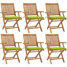 vidaXL Gartenstuhl 38 x 38 x 25,5 cm grün 6 St.