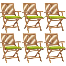 vidaXL Gartenstuhl 38 x 38 x 25,5 cm grün 6 St.