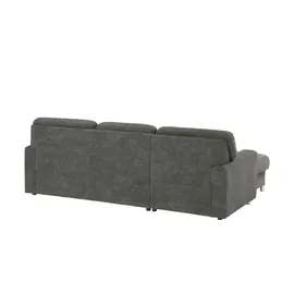 Smart Eckcouch Mikrofaser 2-Sitzer Grau