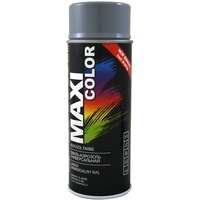 Maxi Color NEW QUALITY Sprühlack Lackspray Glanz 400ml Universelle spray Nitro-zellulose Farbe Sprühlack schnell trocknender Sprühfarbe (Ral 7046 telegrau glänzend)