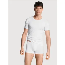 CALIDA Herren T-Shirt weiß Baumwolle & Mix unifarben, weiß, NOS