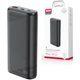 XO Powerbank PR150 20000mAh QC18W PD 20W, schwarz