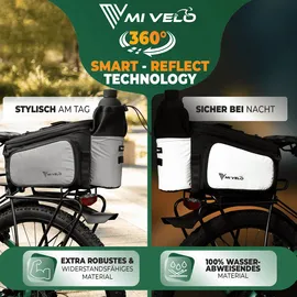 MIVELO Gepäckträgertasche schwarz