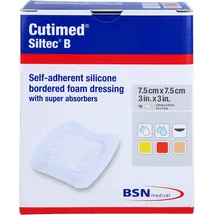 CUTIMED Siltec B Schaumverb.7.5x7.5 cm m.Haftr.