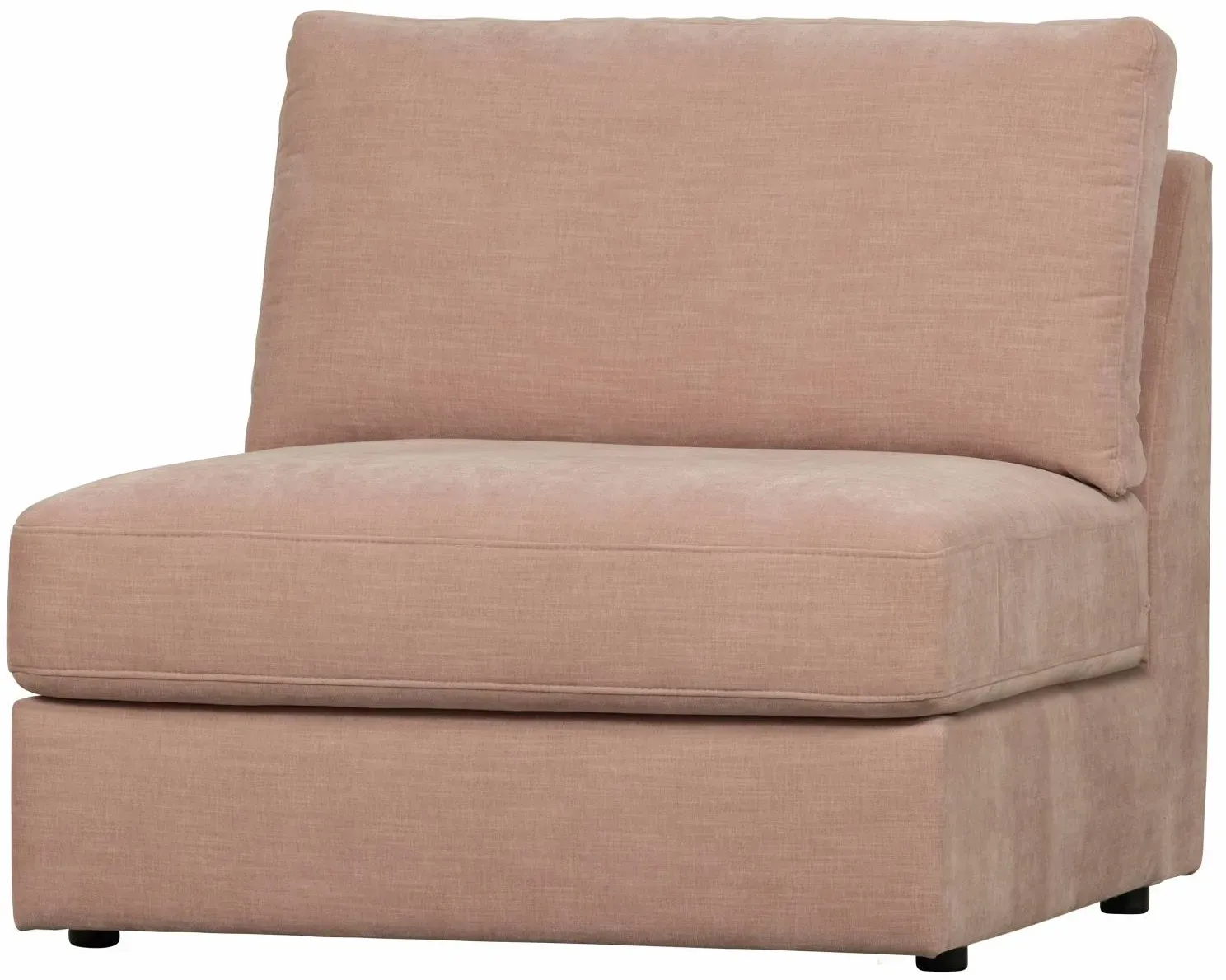 Modulsofa Family Seat Element aus Webstoff, modern und flexibel, rosa, bequem gepolstert