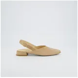Paul Green Peeptoes & Slingpumps 6163-017, Rauleder, Beige, Damen EU 7/40,5 - 40.5 EU
