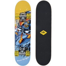 Schildkröt Schildkröt® Junior-Skateboard 24, Best Surfer, Holz-Deck 60,5 x 15cm, PU-Rollen 50 x 30mm, Sticker-Design, 510620