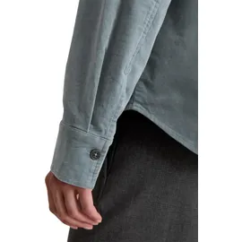 Marc O'Polo Hemdjacke MARC O'POLO "aus Organic Cotton Stretch", Damen, Gr. 34, slate blau, Obermaterial: 98% Baumwolle, 2% Elasthan, unifarben, loose fit, Manschette, Jacken