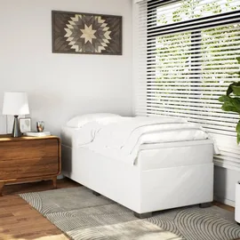 vidaXL Boxspringbett 90 x 190 cm Weiß