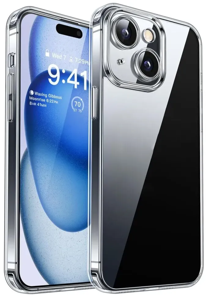 Schutzhülle für iPhone 14 Plus Kamera Case Panzerhülle Handyhülle Cover Tasche Transparent Smartphone Bumper
