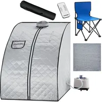 Tectake Mobile Dampfsauna ThermaLuxe II, 1000 W, 15 Temperaturstufen