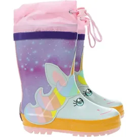Playshoes Einhorn Gummistiefel lila 27