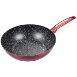 Schäfer Elektronik Schäfer Pfannen Hochwertiges Kochgeschirr – Für Perfektes Kochen und Braten Wok Ø28cm Metallic Red