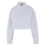 URBAN CLASSICS Cropped Oversize Bluse White L