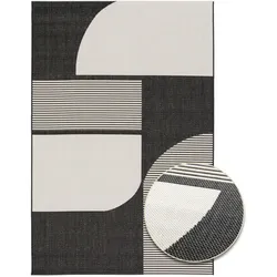 Tchibo - Outdoor-Teppich »Zen Lines« - schwarz