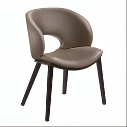 Valentina | Hotel Stuhl | Leder | Taupe