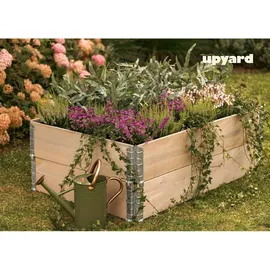 upyard Hochbeet Palettenrahmen 120 x 80 cm Grau