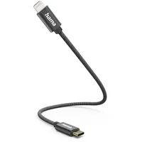 Hama USB-C auf Lightning 0,2 m Schwarz