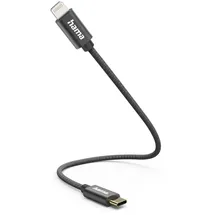 Hama USB-C auf Lightning 0,2 m Schwarz