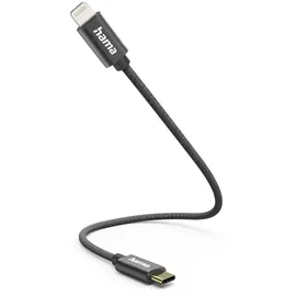 Hama USB-C auf Lightning 0,2 m Schwarz