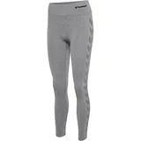 hummel Ci Scrunch Seamless Leggings Hmlci Multisport Damen in Grey Melange L