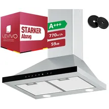 Levivo Wandhaube 60 cm Silber