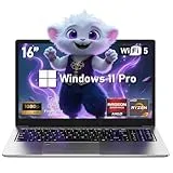 FUNYET Gaming Laptop, 16 Zoll Notebook, Win11pro Desktop, R7-5825U Prozessor Notebook, 16 RAM+1TB SSD, FHD1920*1080, Fingerabdruck-Entsperrung, Laptop mit beleuchteter Tastatur,BT5.2