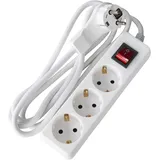 as - Schwabe Steckdosenleiste 3-fach 2 m Weiß 1 St.