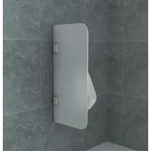 Aloni Glas Trennwand Urinal Schamwand Milchglas 900x400 8mm