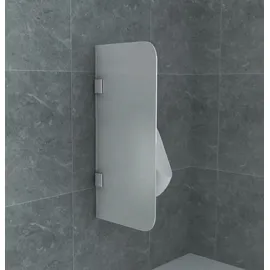 Aloni Glas Trennwand Urinal Schamwand Milchglas 900x400 8mm