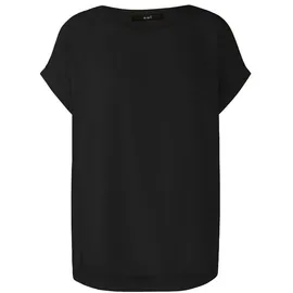 Oui Kurzarmbluse AYANO Schwarz 42