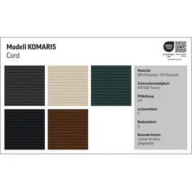Cotta Hocker »Komaris, B: 100 cm« individuell zu kombinieren grau