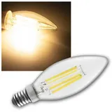 McShine Filament LED Kerzenlampe E14 6 W warmweiß