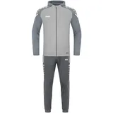 Jako Trainingsanzug Polyester Performance mit Kapuze soft grey/steingrau 140