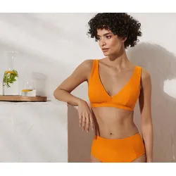 Tchibo - Bikinitop mit strukturierter Oberfläche - Damen - Gr. 85B - orange
