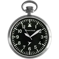 Messerschmitt ME-TAU-2 Taschenuhr im Fliegeruhren-Stil mit Kette