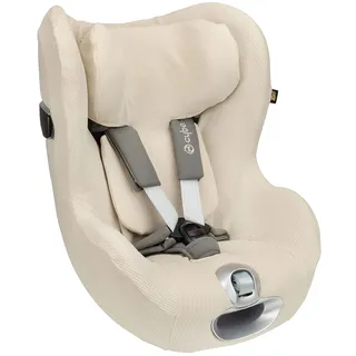 UKJE Schutzabdeckung kompatibel mit Cybex Sirona Z und Sirona T i-size - Autositzbezüge für Kinder - Autositzbezug für Kinder (Beige Wafel)