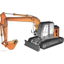 Hasegawa WM01 1:35 Hitachi Bagger ZAXIS 135US