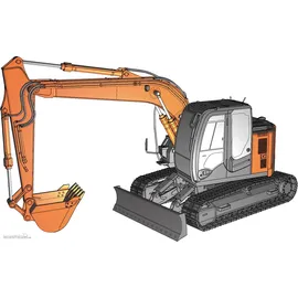 Hasegawa WM01 1:35 Hitachi Bagger ZAXIS 135US