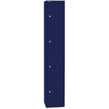 BISLEY Schließfachschrank oxfordblau CLK124639, 4 Schließfächer 305 x 30.5 x 180.2 cm