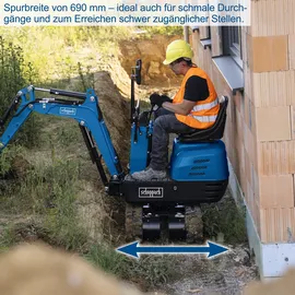 SCHEPPACH EXC815 Mini-Bagger XXL-Set