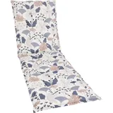 GO-DE Liegenauflage 60 x 190 cm creme blau floral 1 St.